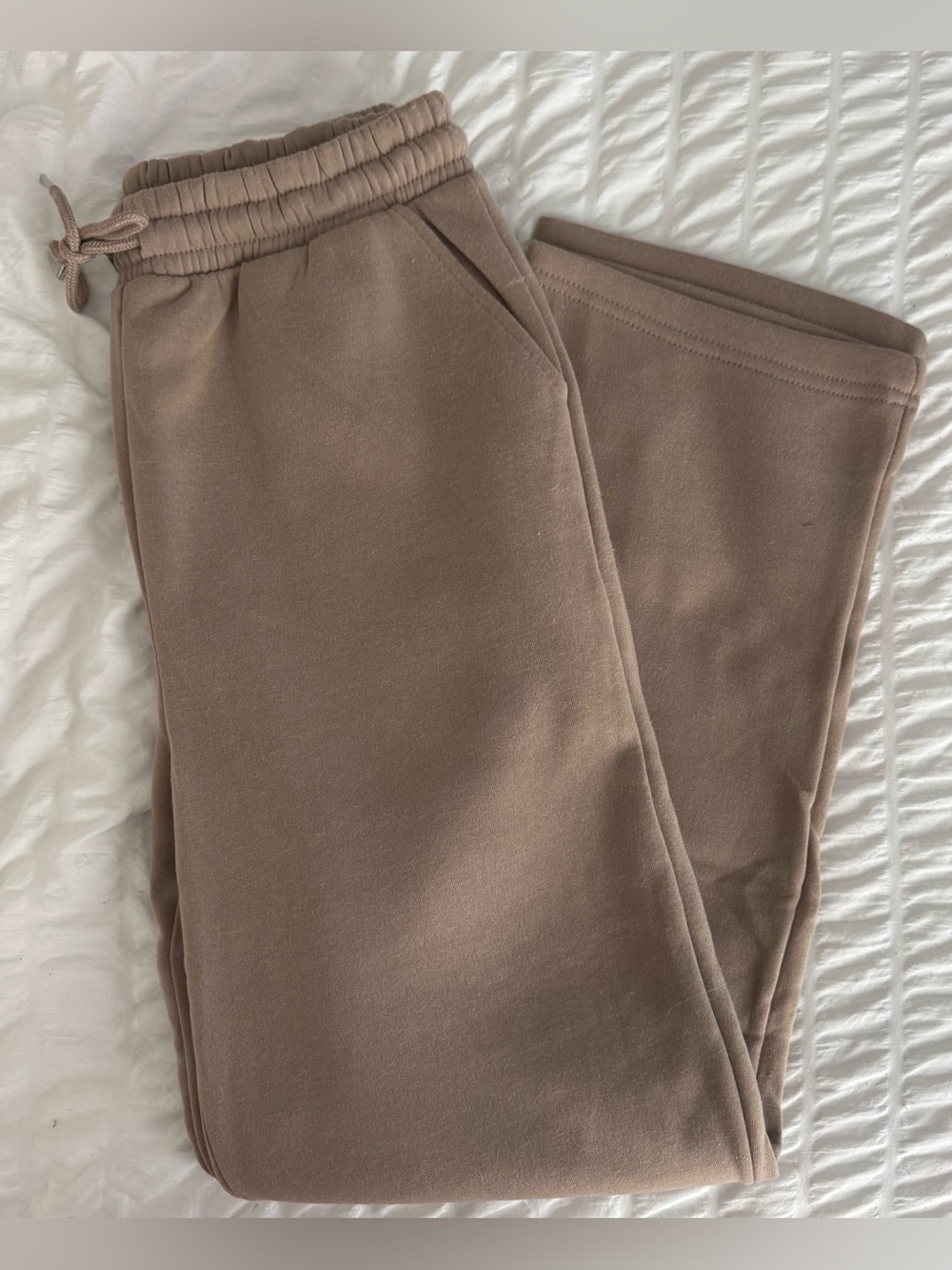Women’s Taupe Drawstring Sweatpants - Relaxed Fit